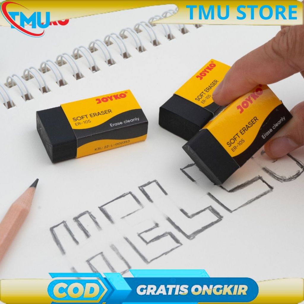 

TMU PROMO Penghapus Pensil Joyko Warna Hitam 526-B40BL