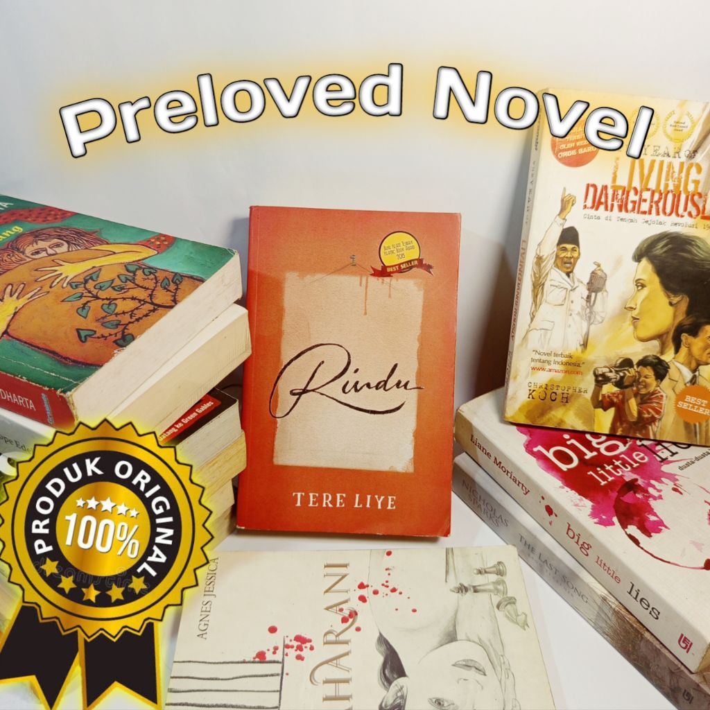 Buku novel preloved Original murah bagus bekas ada novel tere liye
