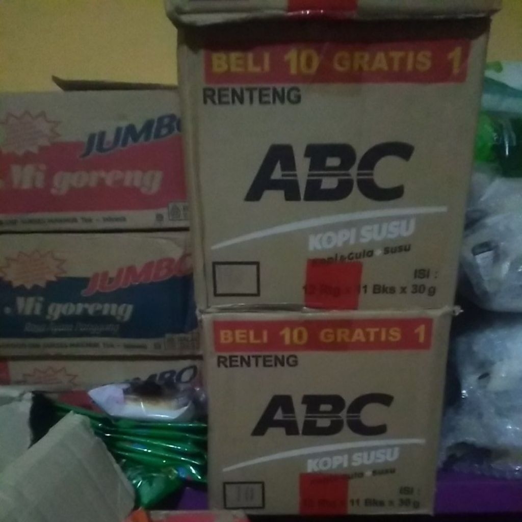 

ABC susu 1 dus isi 12renceng