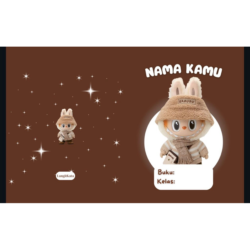 

paket buku tulis custom LABUBU EDITION by LangitKata