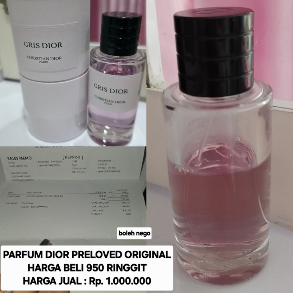 PARFUM CHRISTIAN DIOR ORIGINAL