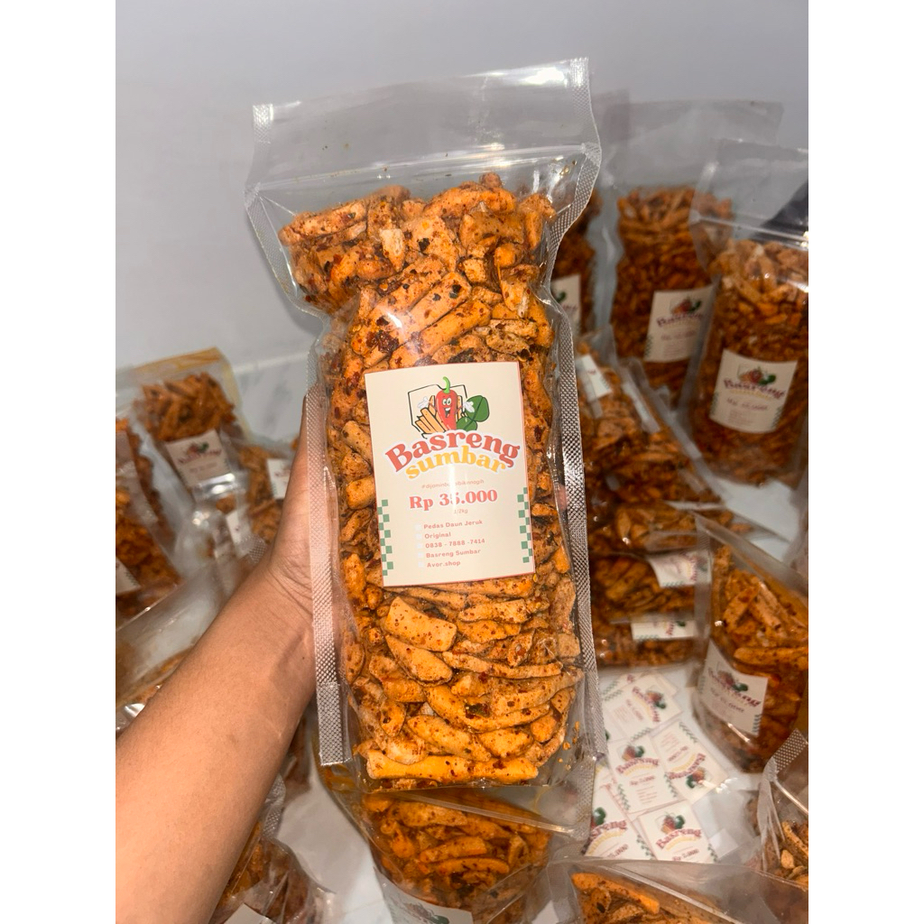 

Basreng Pedas Daun Jeruk 500 Gram Termurah