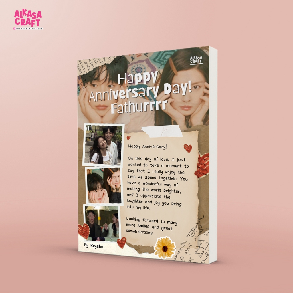 

Kado Ulang Tahun - Kado Anniversary - Buku Custom Isi dan Cover - Custom Nama - Alkasa Craft