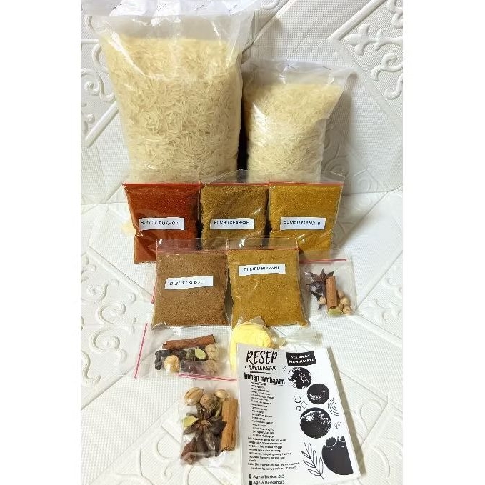 

Bumbu Kebuli/Bukhori/Briyani/Khabsah/Mandhi + Rempah Paket Lengkap