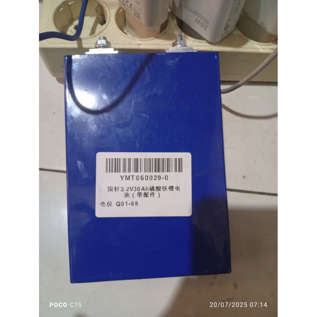 lifepo 4 30 ah 3,2 volt baru