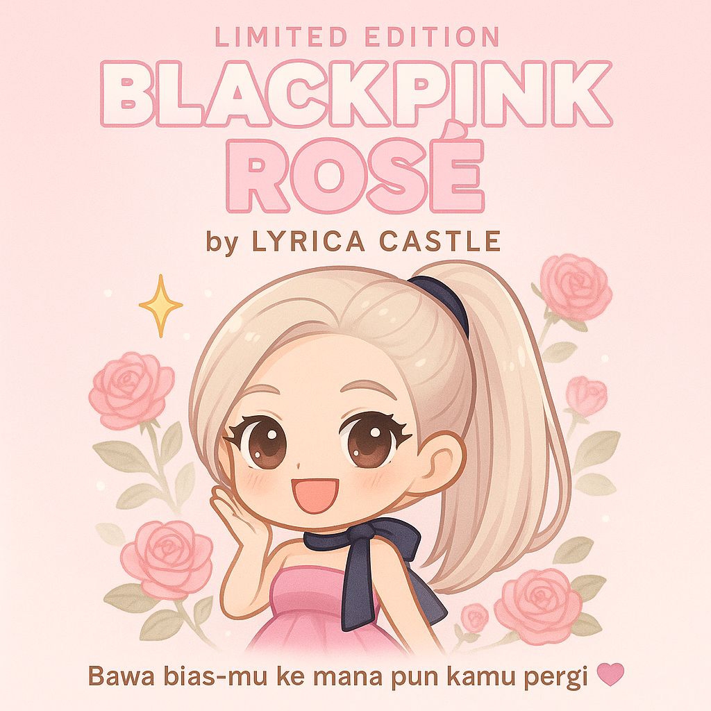 

Stiker KPOP BLACKPINK Rosé Chibi | 5cm Vinyl Glossy | Tahan Air