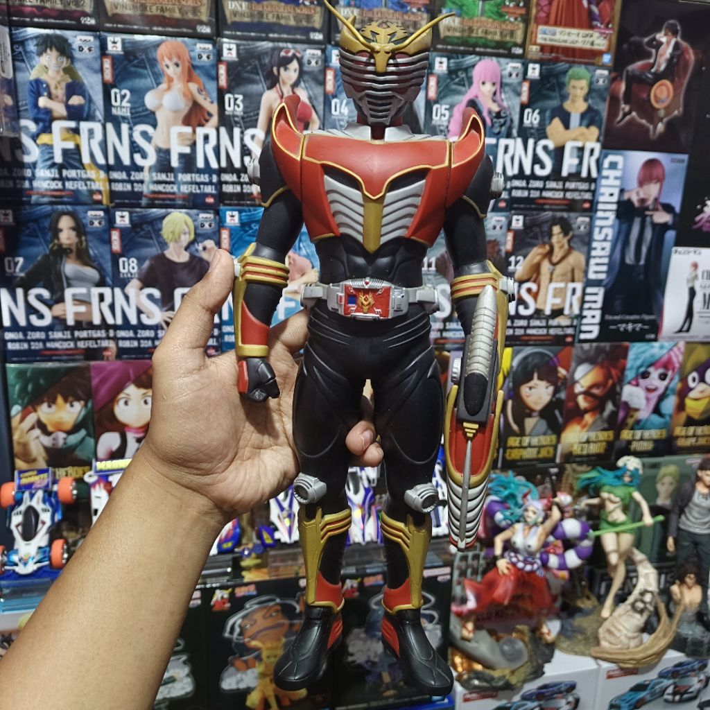 [34cm] Big Sofubi Kamen Rider Ryuki Survive Soft ORI Bandai Banpresto 2002 Ryuki Series