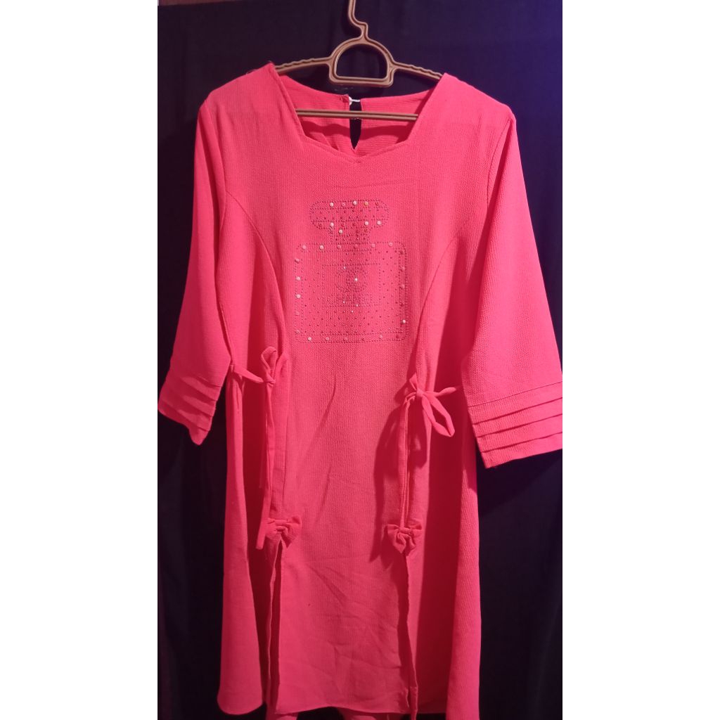 PL Baju tunik wanita pink fanta