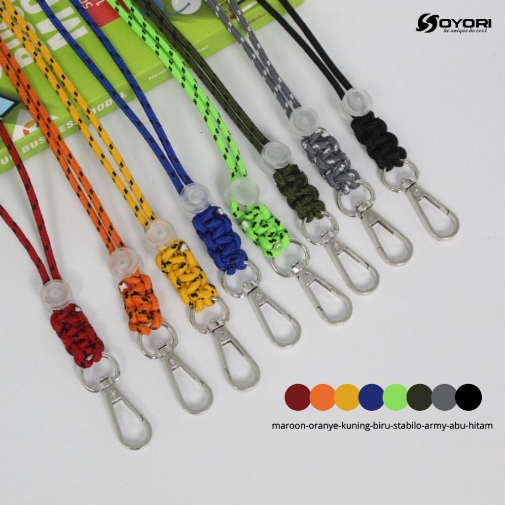 

lanyard tali id card holder atau dompet dan tas PARACORD