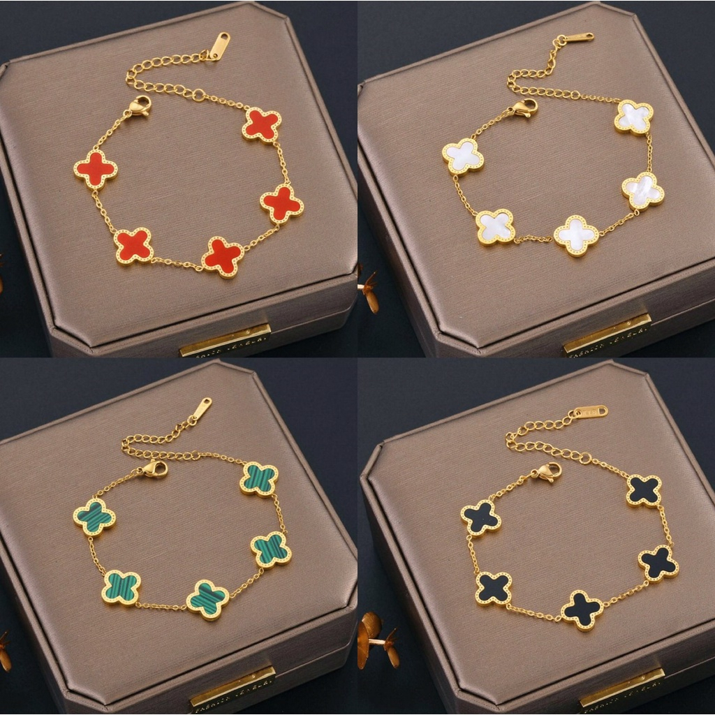 Gelang Rantai Titanium Gelang Rantai Anti Luntur Gelang Rantai Titanium Wanita Terbaru