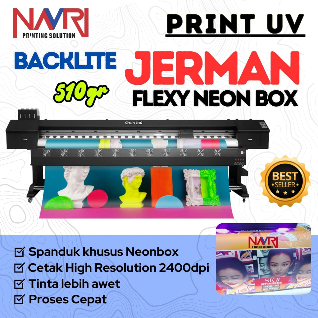 PRINT UV BACKLITE JERMAN FLEXI NEONBOX