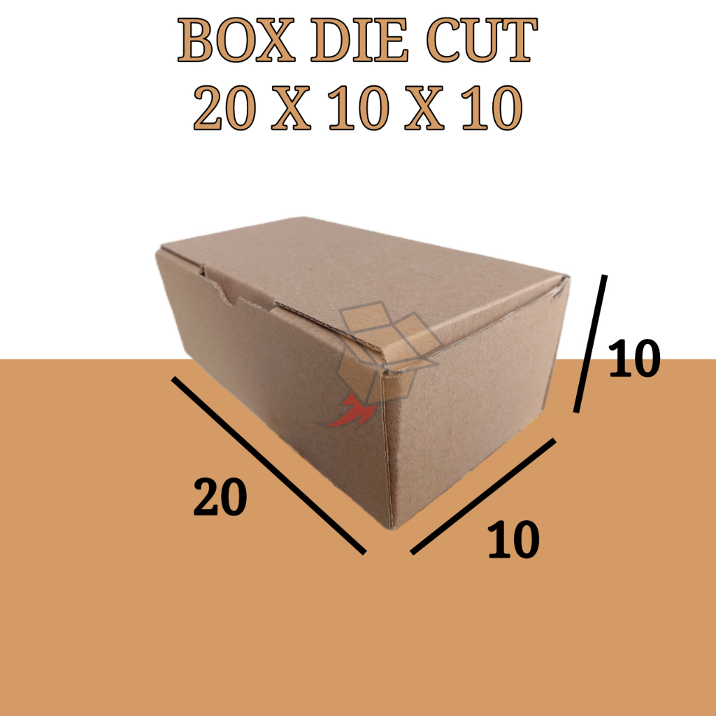 

Kardus Polos Karton Box Coklat DieCut 20 x 10 x 10 - Kardus Packing(tampa lem)