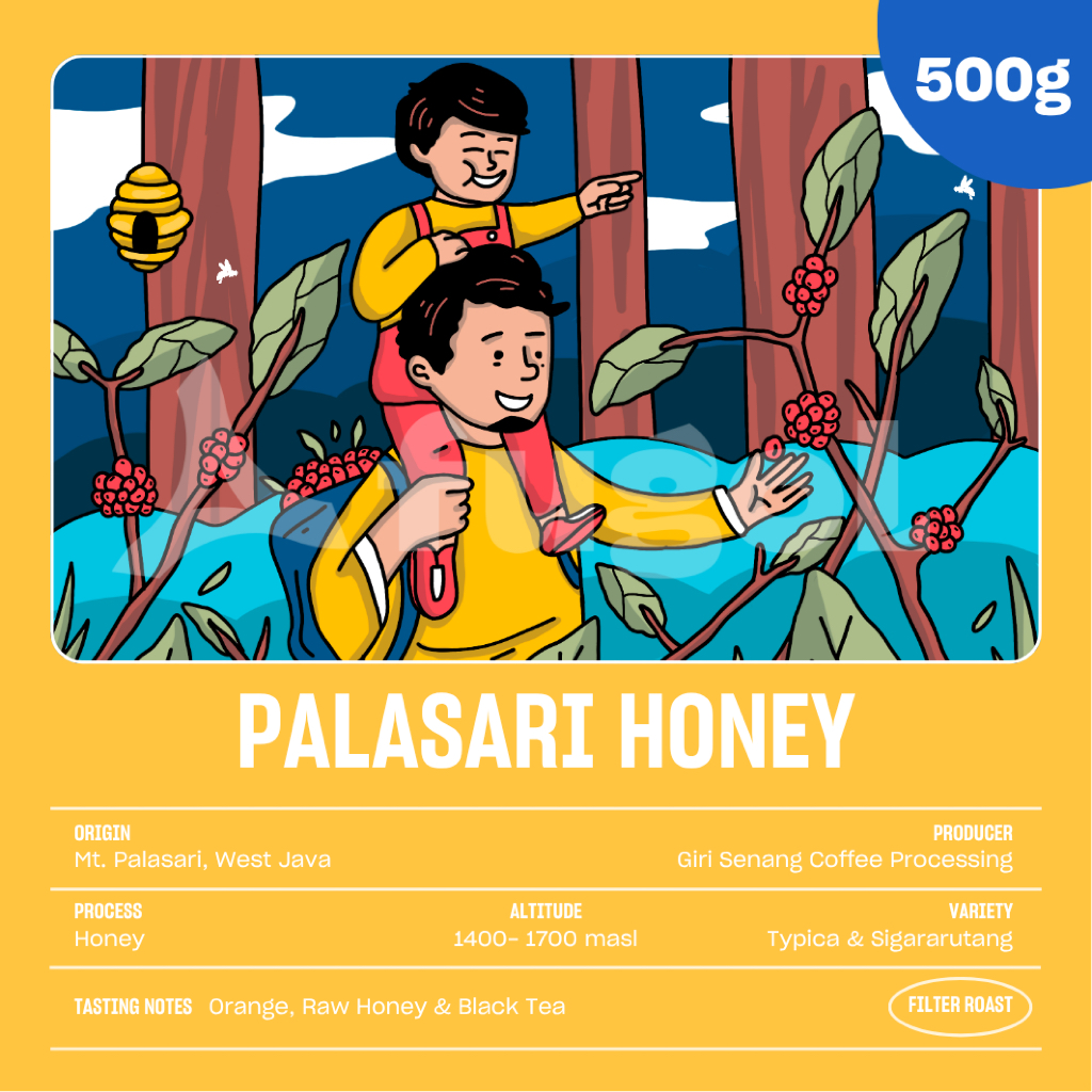 

Biji Kopi Arabika PALASARI HONEY (500 gr) Specialty Coffee Beans