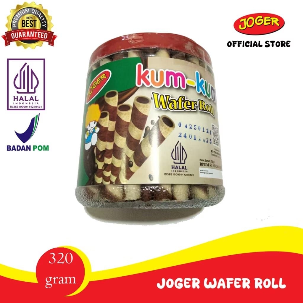 

JOGER WAFER ROLL STIK KUM - KUM 320GR