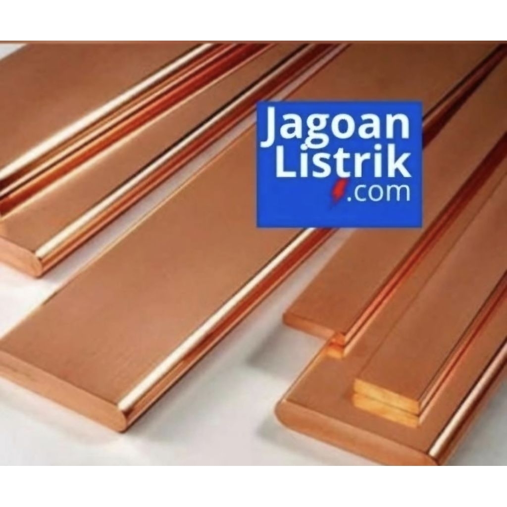 Busbar / Rail Copper 10x60 / 10x80 / 10x100 / 10x120 / 10x200 Plat Copper Import Tembaga 4mtr Panjan