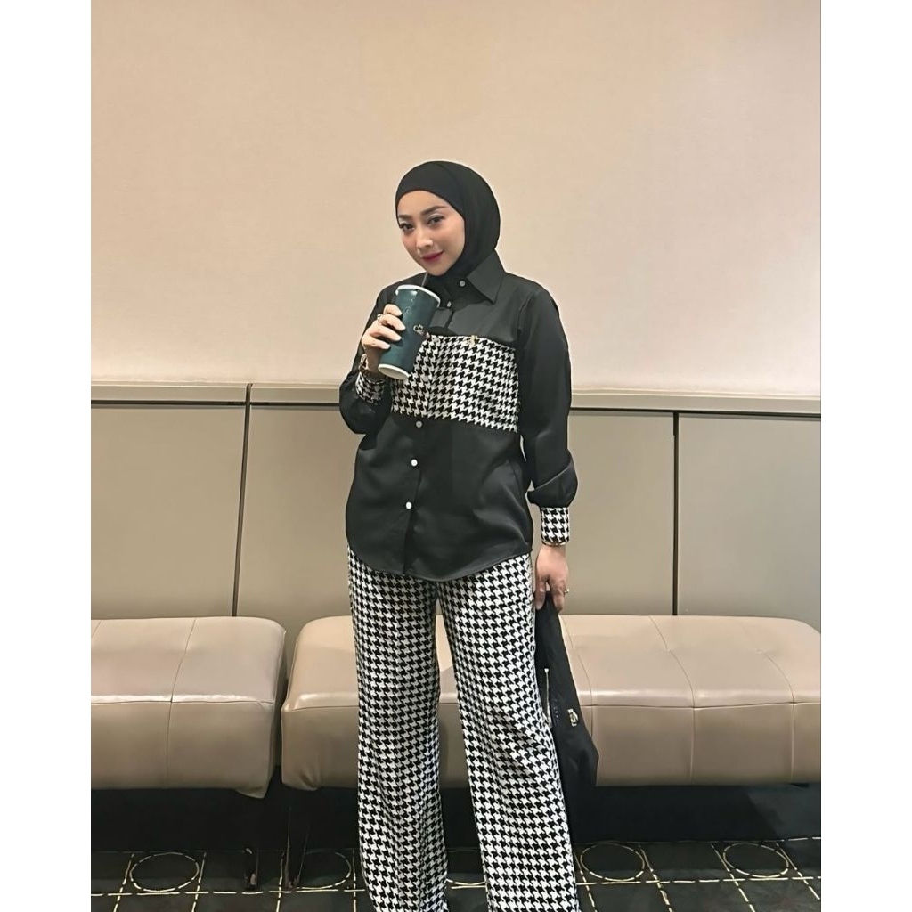 ADIRA SET OUTFIT KECE OOTD CASUAL BAJU SET WANITA KANTOR BAJU WANITA KARIR SATU SET BAJU WANITA JUMB