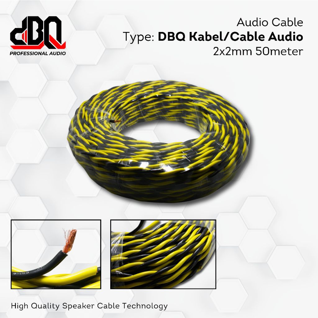 KABEL AUDIO DBQ / KABEL KEPANG DBQ / KABEL DBQ 2X2MM