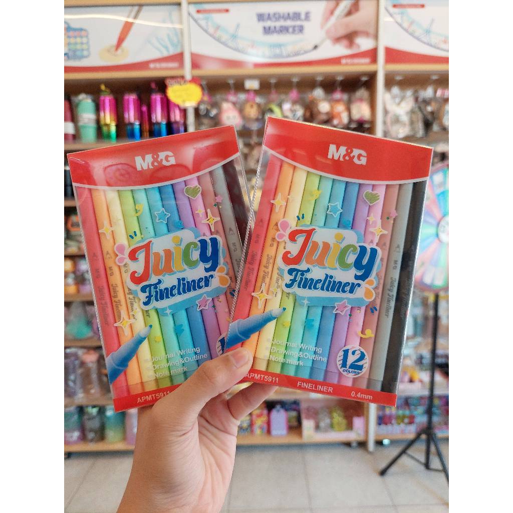 

M&G JUICY FINELINER 12 COLORS (NEW)