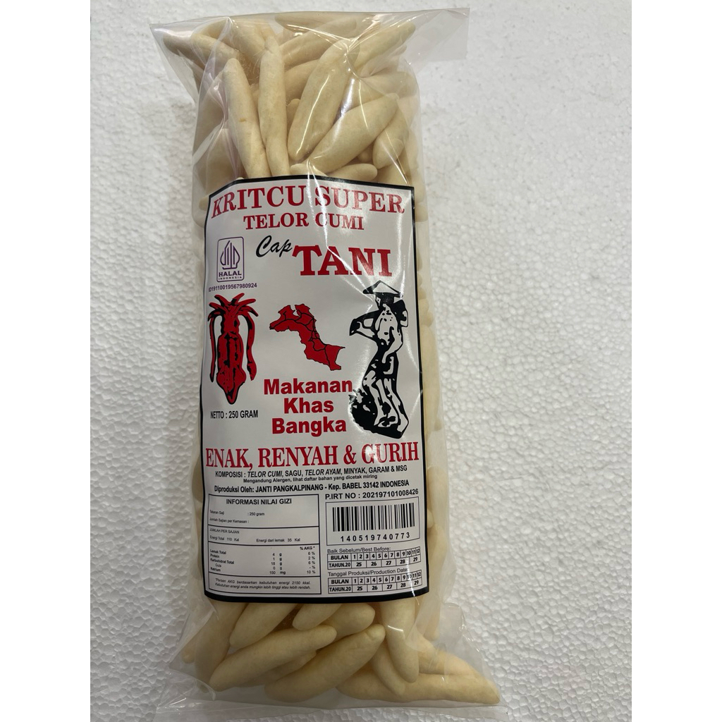 

Kricu keripik telur cumicap Tani 250 Gram Asli Bangka dari Toko LCK