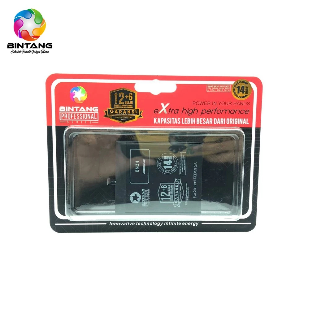 BATT BT EXTRA HIGH PERFORMANCE XM REDMI 5A/BN34