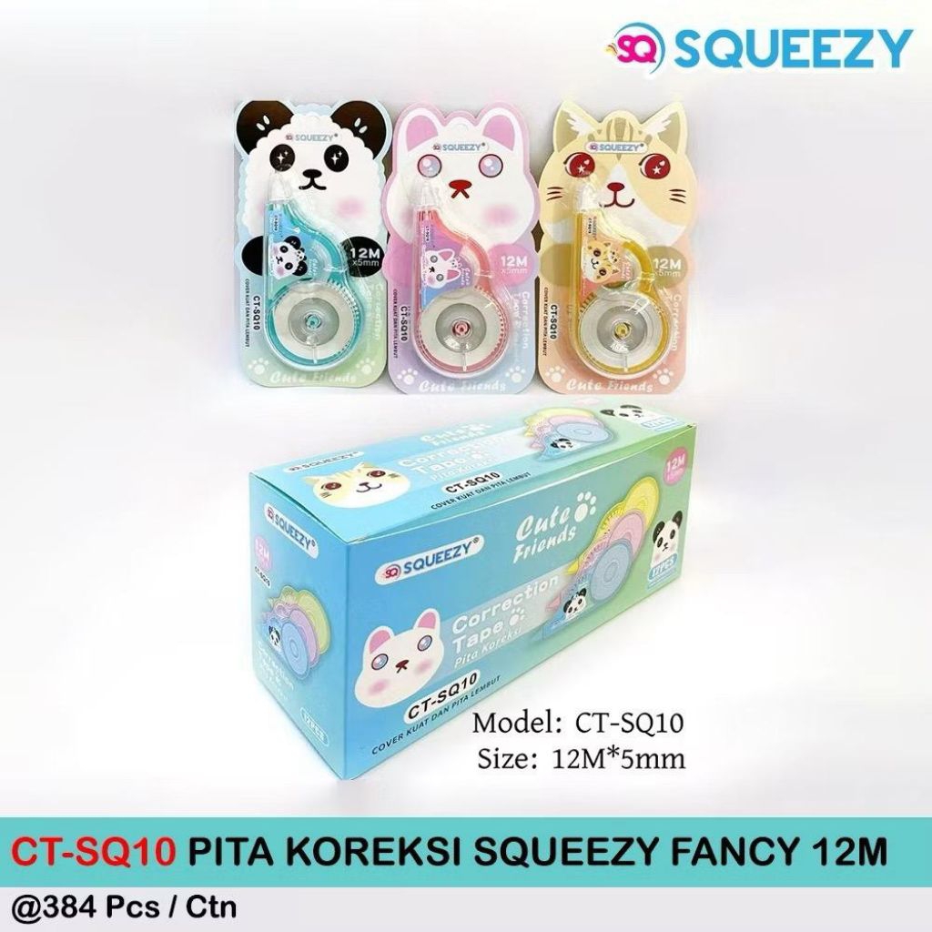 

Correction Tape SQUEEZY Tipe X Kertas Squeezy