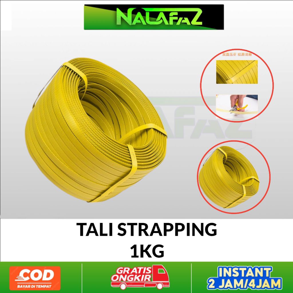 Tali Strapping Band/ Tali Packing Ikat Straping Band Kardus 1kg (panjanng +- 80 sd 90 meter)