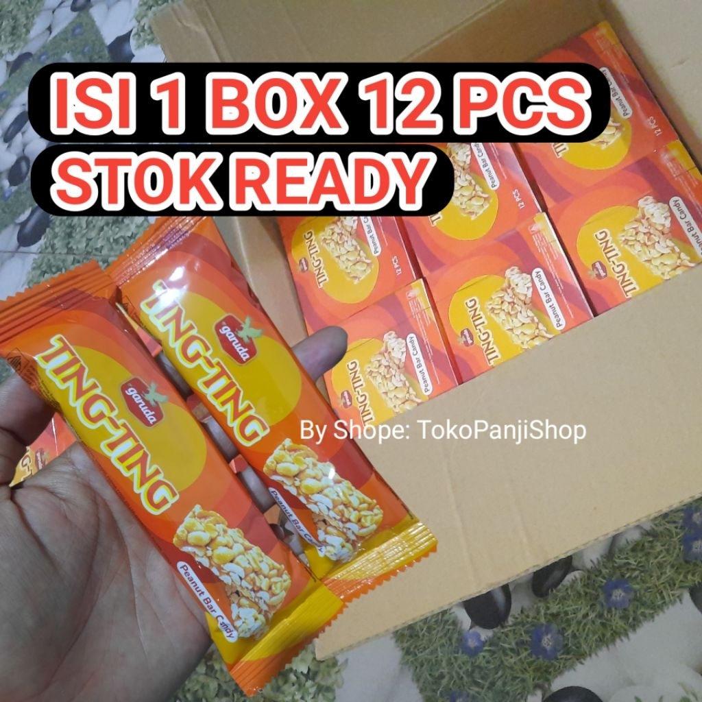 

TING TING PEANUT BAR CANDY 1BOX ISI 12PCS
