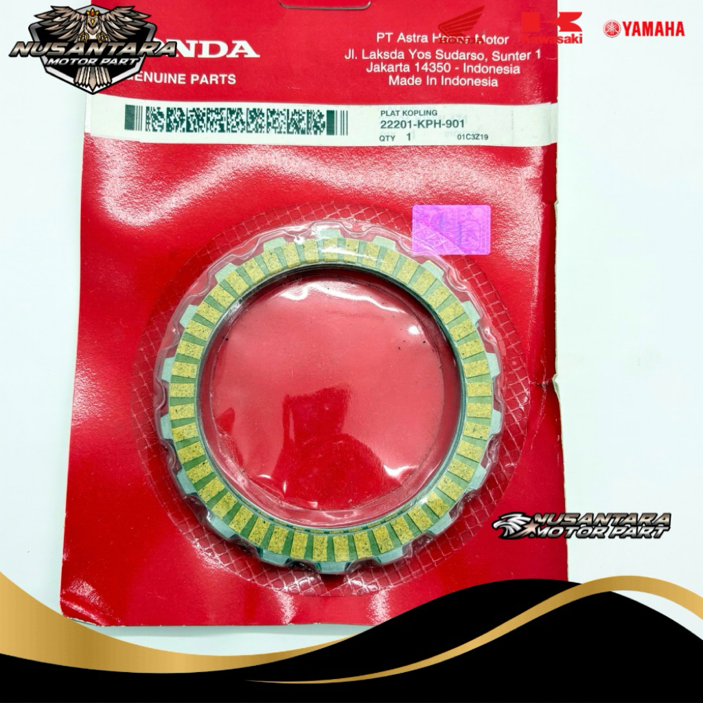 Plat Kopling Kampas Kopling Karisma 22201-KPH-901 ORIGINAL
