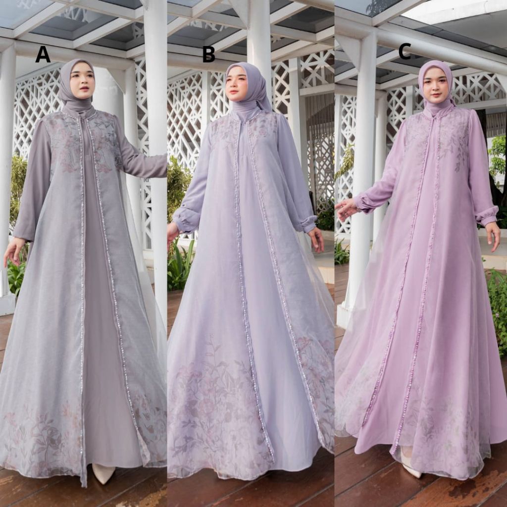 Shadira Set Hijab Gamis Set Original Branded By April