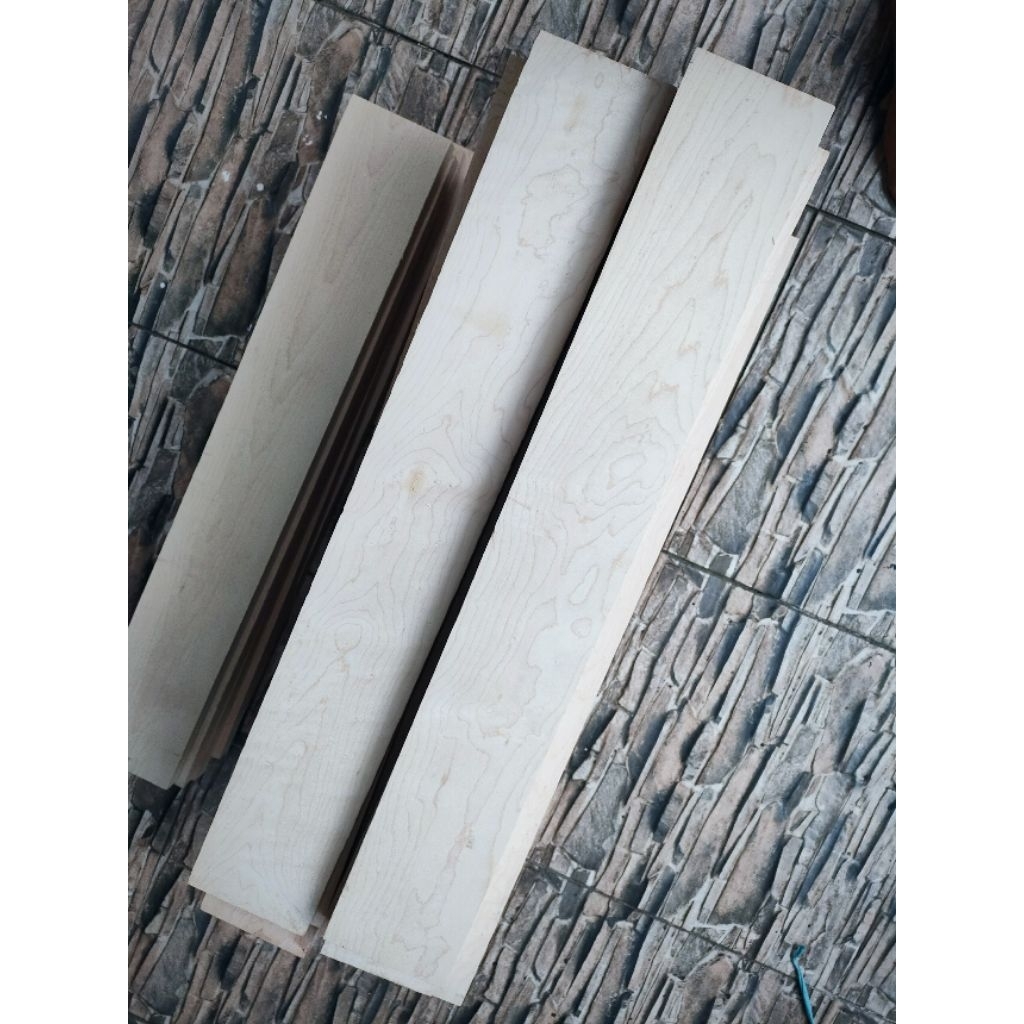 Kayu Bahan neck Gitar Maple Canadian Grade A