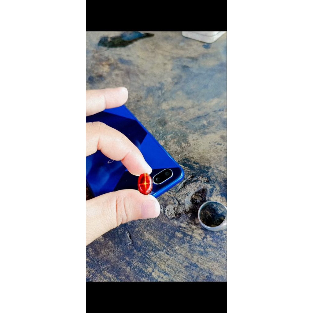 batu tapak jalak Wulung super di senter merah