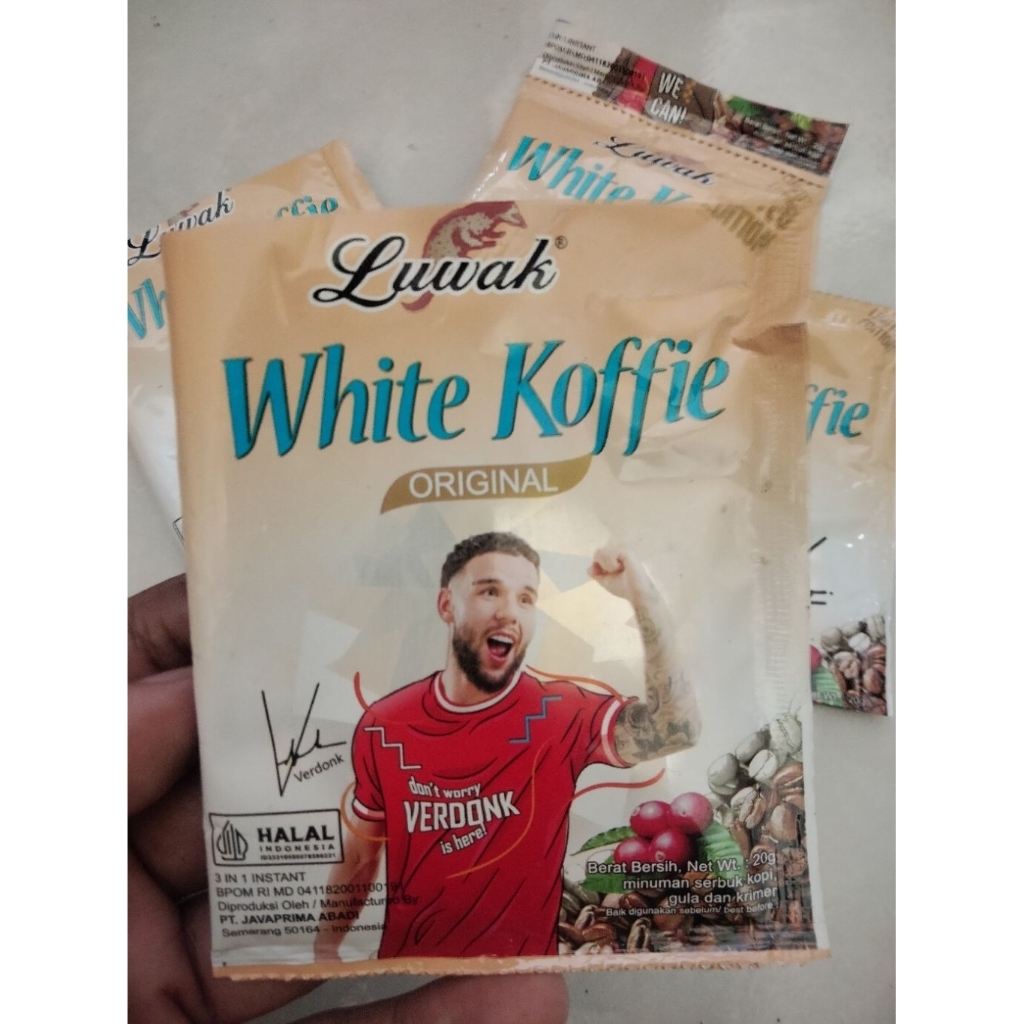 

Bungkus kopi bekas Luwak White Koffie