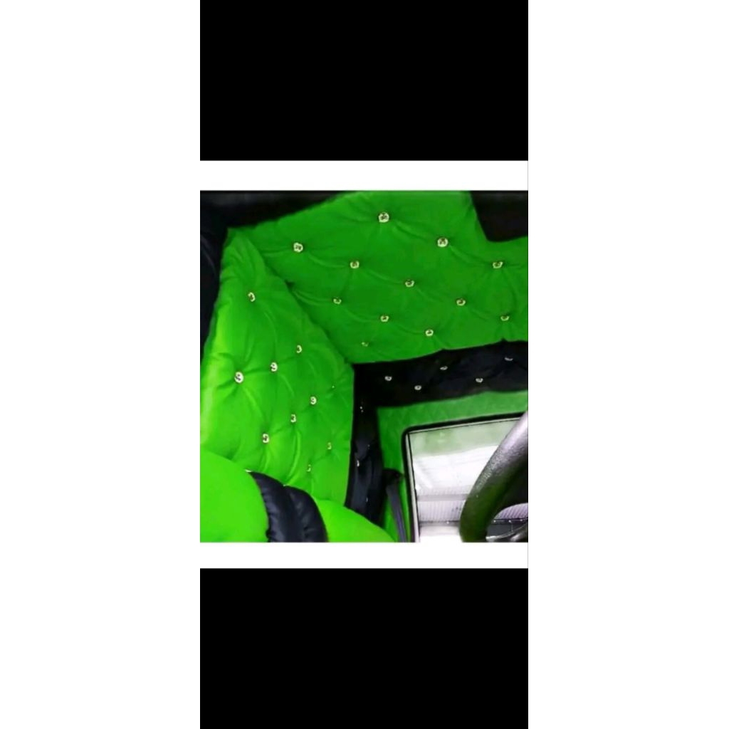 Bungkus plafon motif sofa kancing mobil truk,canter,ragasa,taraga desain kancing kristal car