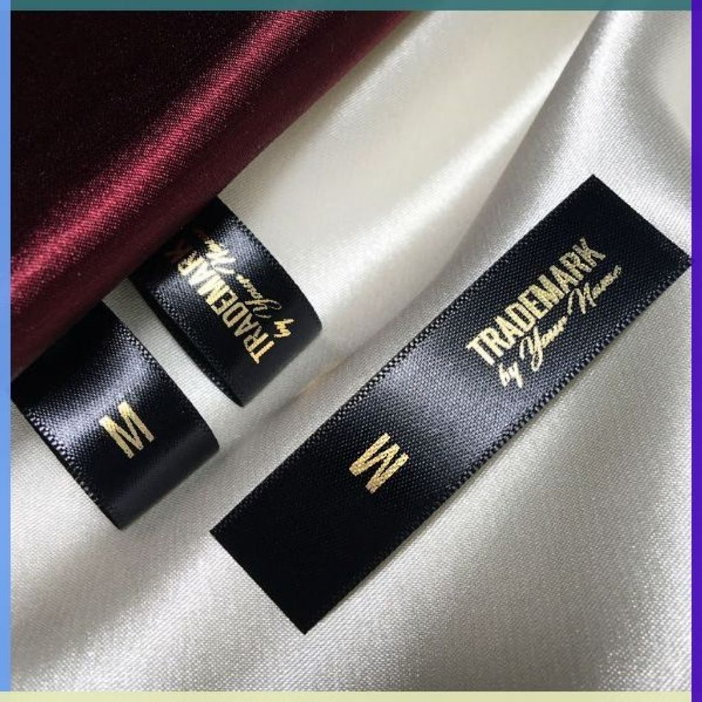 

label baju satin hitam 500pcs , label kaos, label jaket, label brand