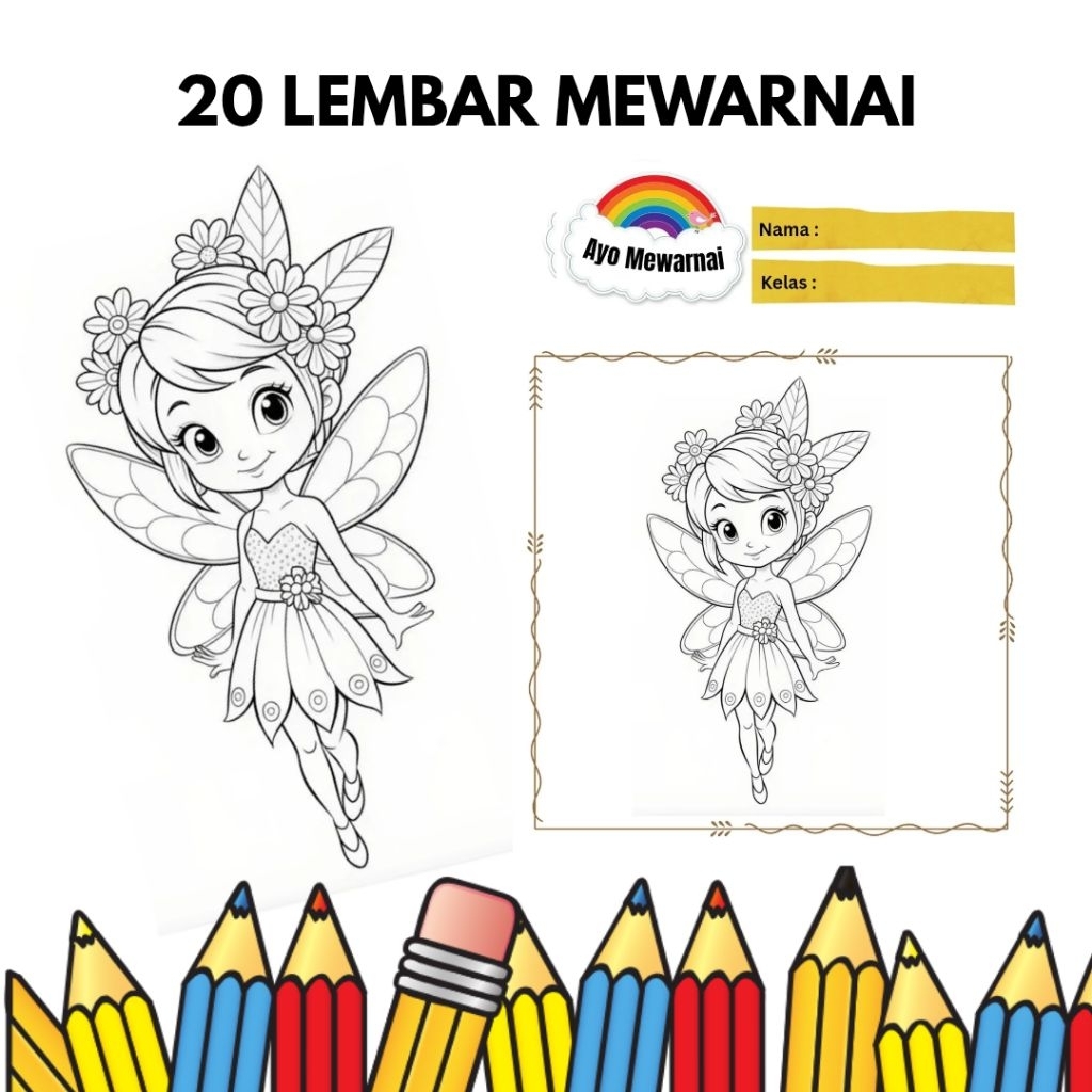 

20 Lembar Mewarnai Karakter Lucu – Teman Imajinasi Si Kecil