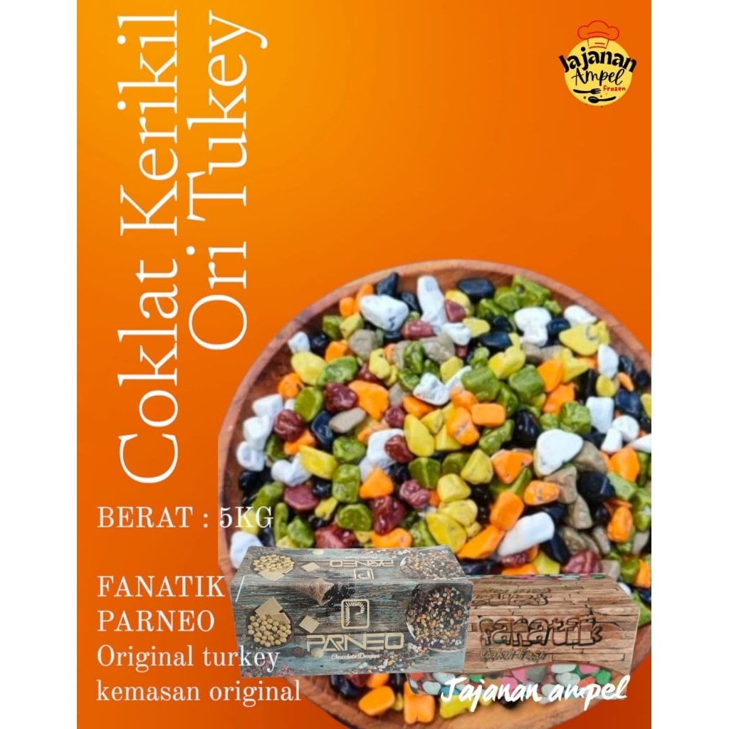 

COKLAT KERIKIL FANATIK / PARNEO ORIGINAL KEMASAN KARTON 5KG