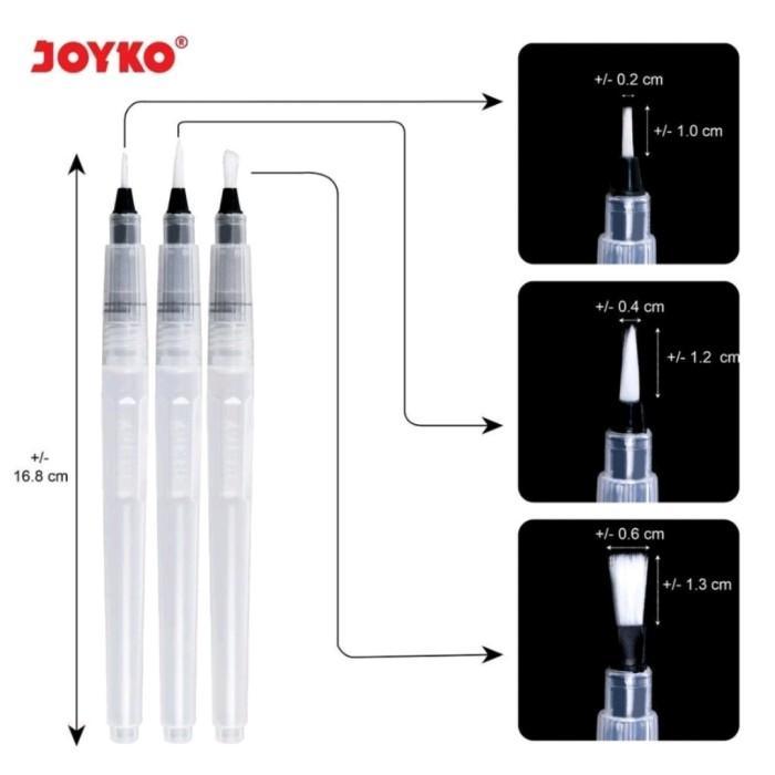 

Brush Set Alat Lukis Kuas Cat Air Poster Acrylic Joyko BRS-11