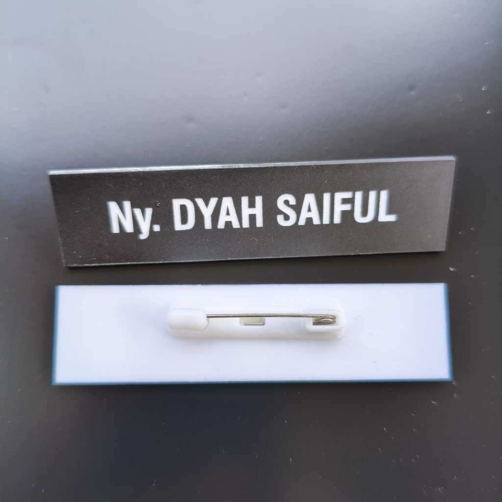 

NAMETAG UKIR PERSIT / PAPAN NAMA DADA ABDI NEGARA / NAMETAG GRAFIR LASER