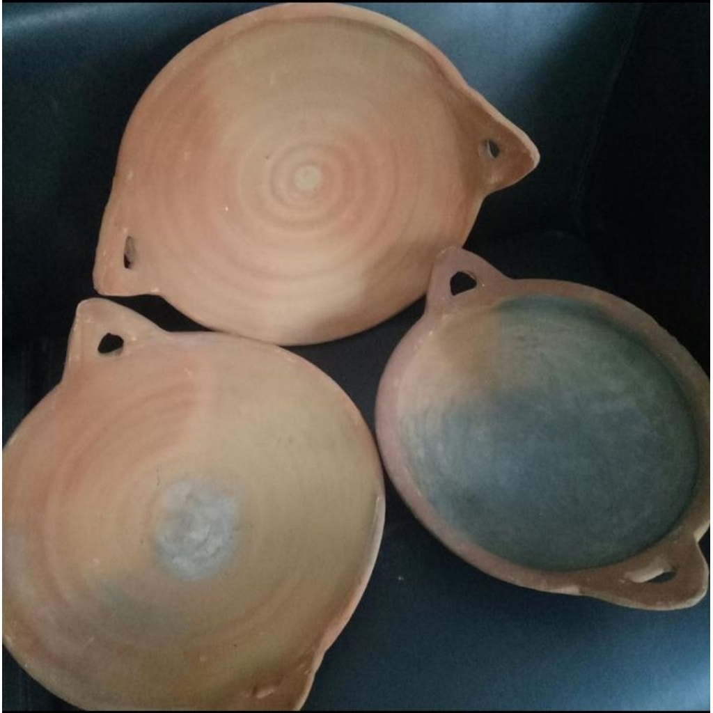 Wajan Tanah Liat/Penggorengan Kopi Krupuk Pasir/Bajan Kuali Kwali Gerabah