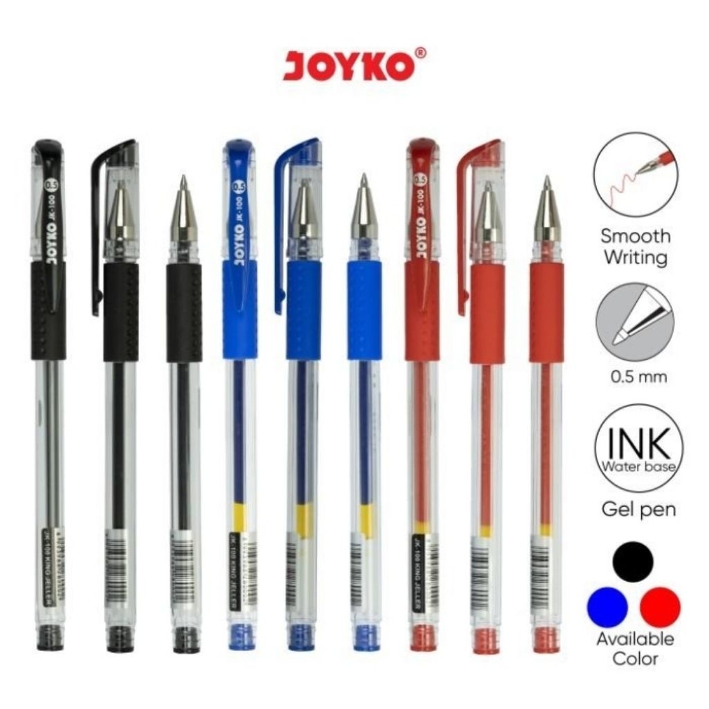

Joyko Gel Pen Pulpen Pena JK-100 Gel 0.5 mm