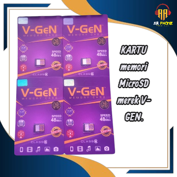 KARTU memori 8GB MicroSD merek V-GEN.