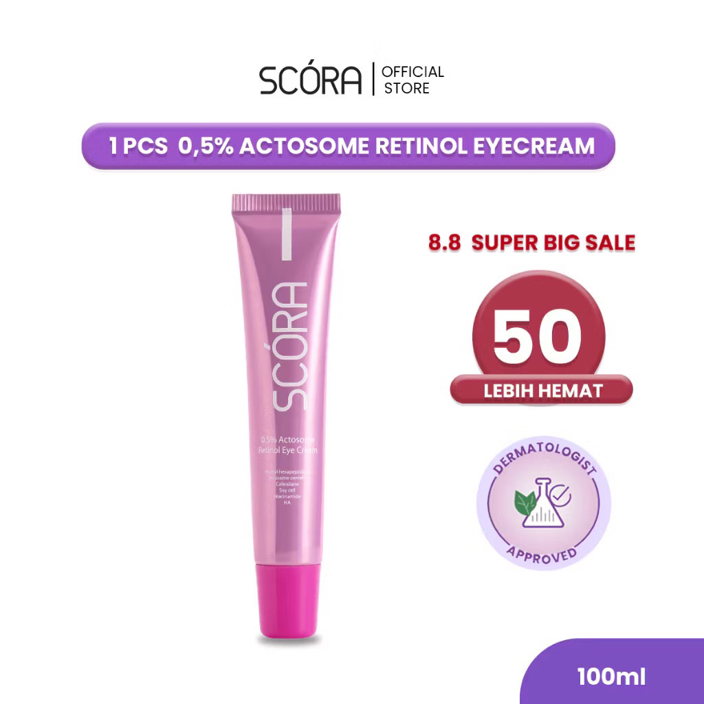 SCORA Actosome Retinol Eye Cream 20g Krim Mata Eye Treatment | BPOM | ORIGINAL | eye serum krim mata