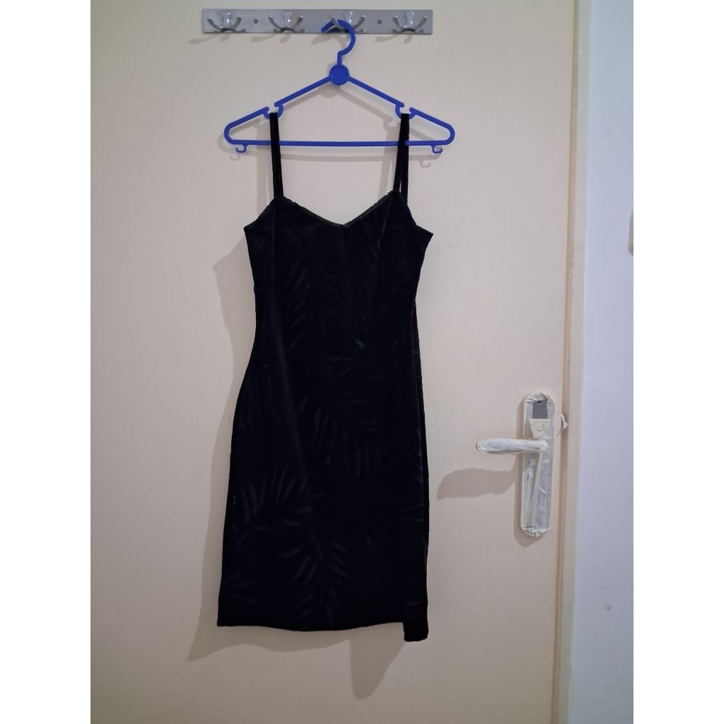 PRELOVED Dress Wanita Bodycon Short Dress Long Dress Hitam Night Party