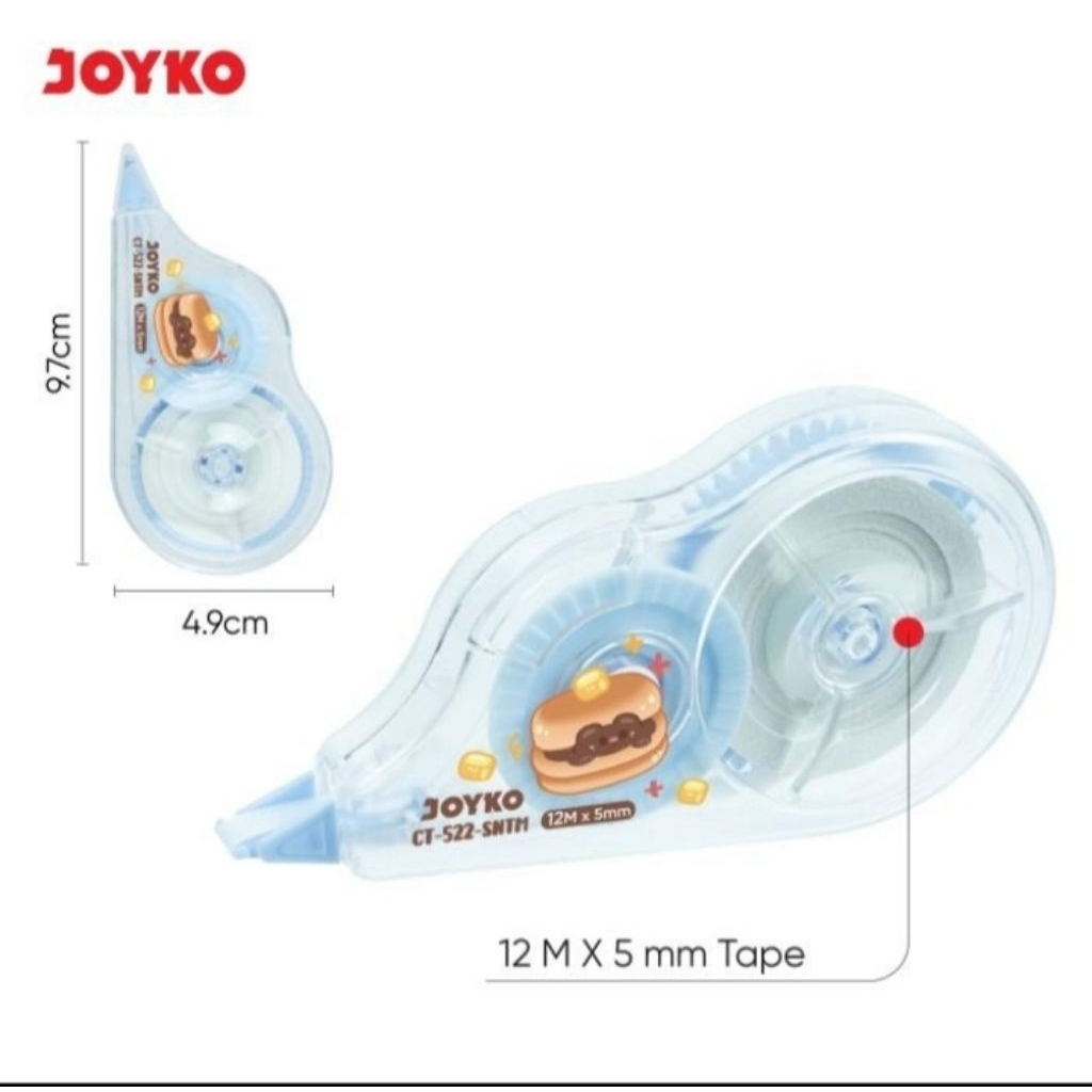 

Pita Koreksi correction Tape Joyko CT-522 Snack Time