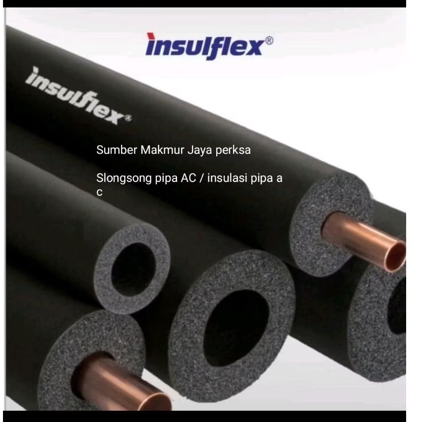 Slongsong Pipa Ac / Insulasi pipa pvc 4" x tebal 3/8"inch