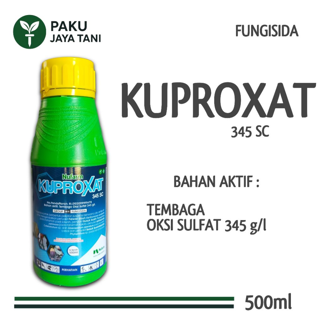 KUPROXAT 345 SC - 500ml | FUNGISIDA KONTAK DAN SISTEMIK UNTUK MENGATASI PENYAKIT BUSUK HITAM PADA TA