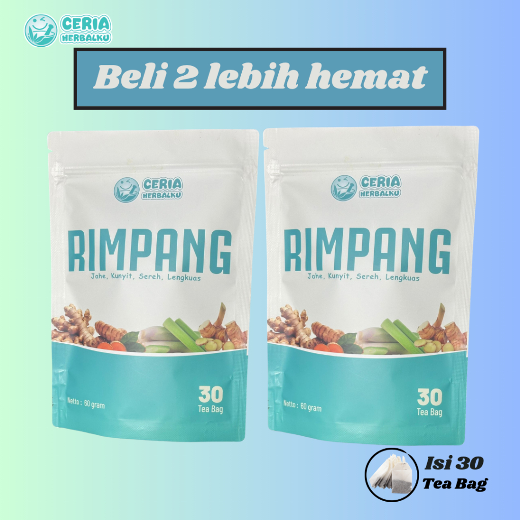 

(PAKET 2PCS) Teh Rimpang minuman berbasis rempah dengan berbagai khasiat by Ceria Herbalku