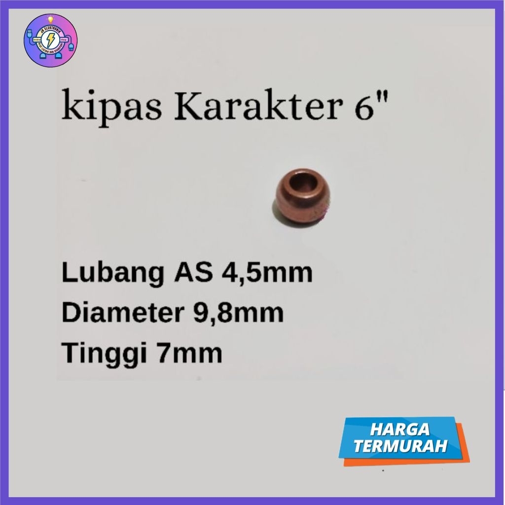 Bos Boshing Kipas Angin Karakter Bulat Kecil/ Bosing kipas karakter/ bosing 4,5mm