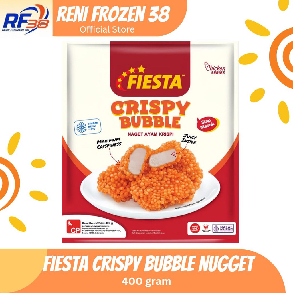 

Fiesta Crispy Bubble 400 gram / Frozen Food / Reni Frozen 38