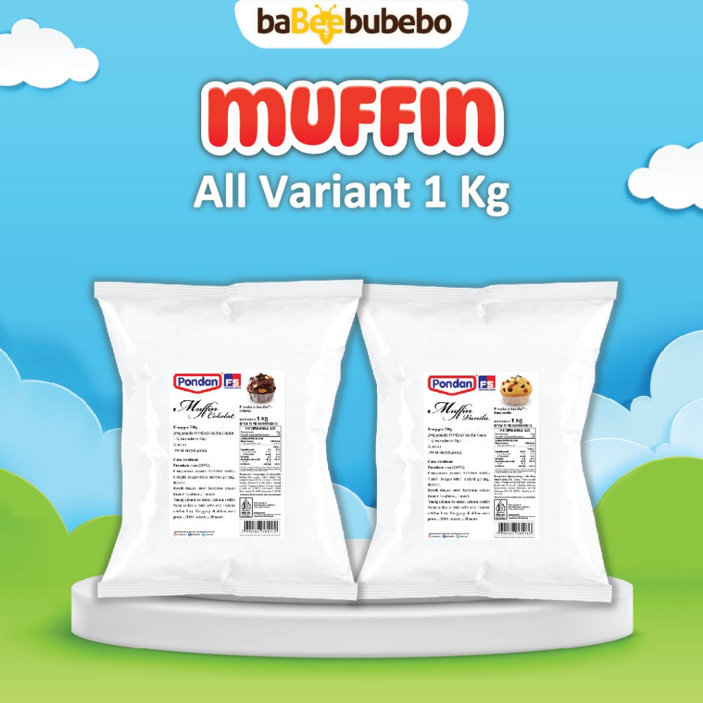 

Pondan Tepung Premix Muffin 1 Kg Vanila | Cokelat